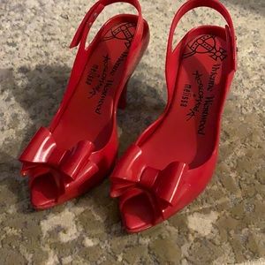 Red jelly heels! Rare but cute!